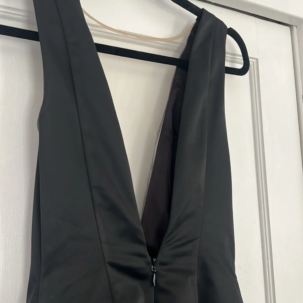 ☀️ Bebe Black Mesh Front Mini Dress (read description) - Picture 9 of 10